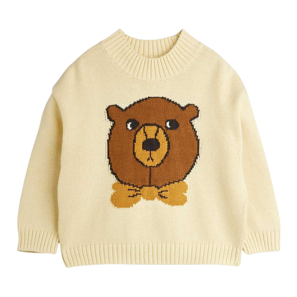 Mini Rodini Sweter dla dzieci z haftem Bear