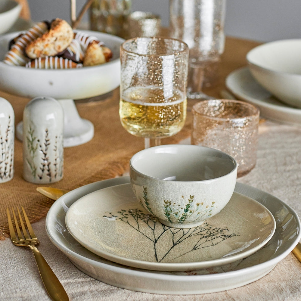 Bloomingville Zestaw naczyń śniadaniowych Bea Nature Stoneware
