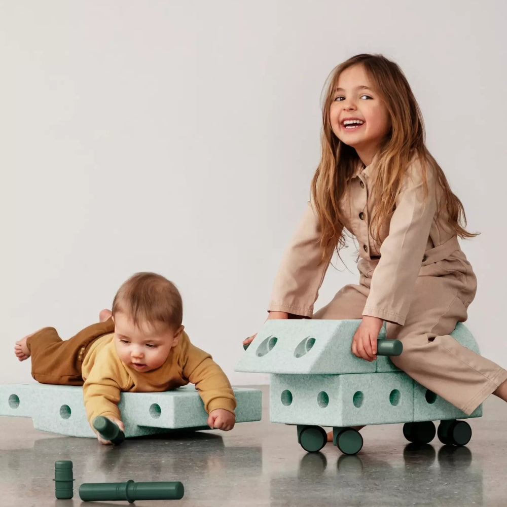 MODU Klocki konstrukcyjne dla dzieci Zestaw Explorer Set Ocean Mint / Forest Green