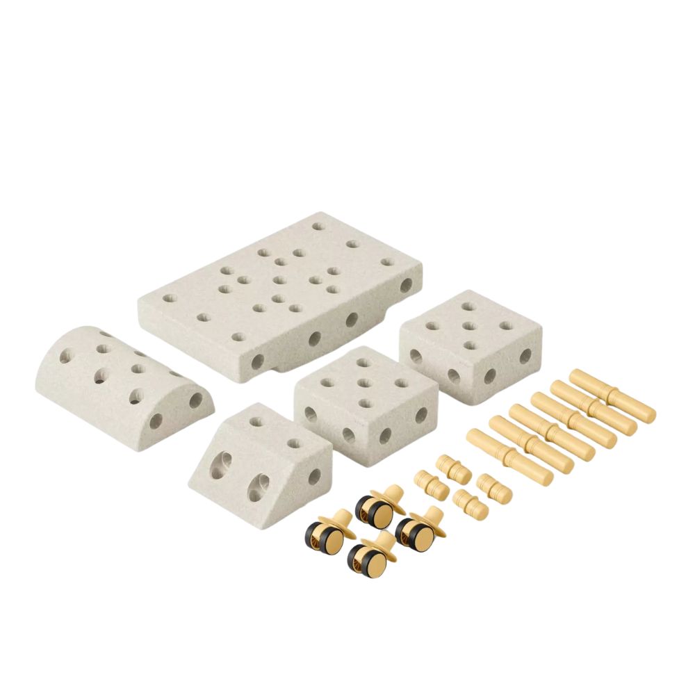 Modu Klocki konstrukcyjne dla dzieci Explorer set Sand Grey / Honey Yellow