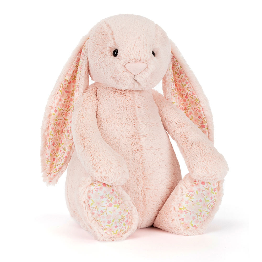 Jellycat Maskotka królik z kwiecistymi uszami Pudrowy Róż „cherry” 51 cm