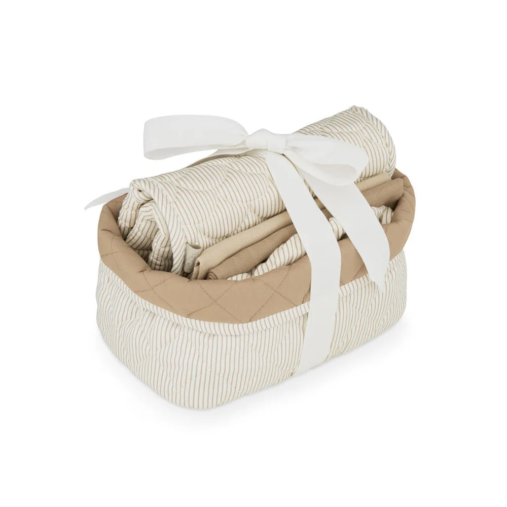 Cam Cam Copenhagen Akcesoria dla niemowlaka Classic Stripes Camel