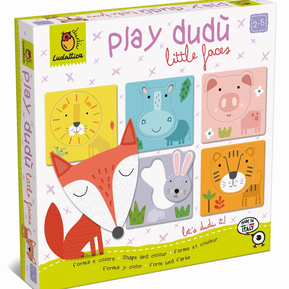 Ludattica Puzzle dla dzieci Play dudu gra układanka “czyj to pyszczek?” kształty, kolory, zwierzęta