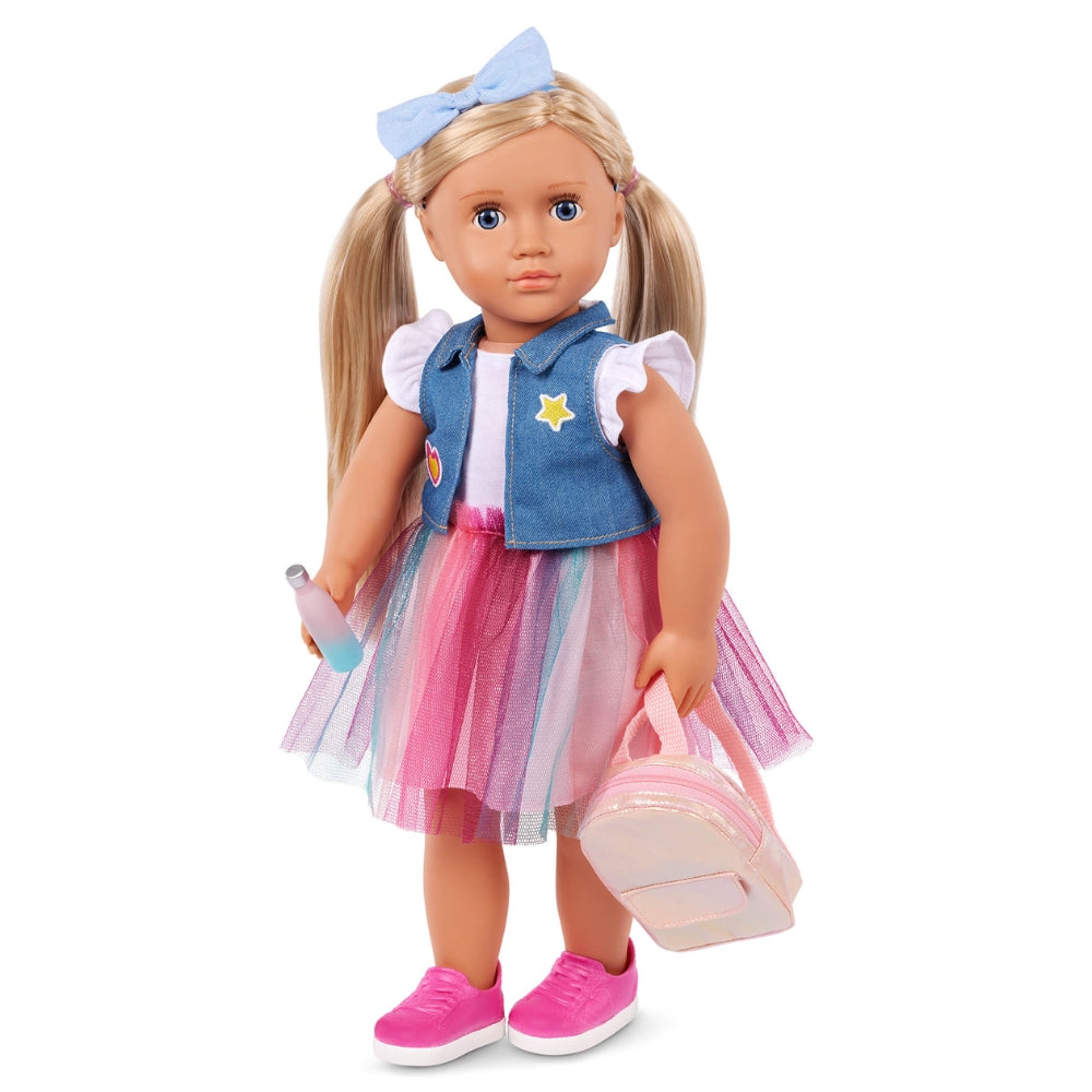 Our Generation Lalka dla dzieci Evie z akcesoriami szkolnymi 46 cm