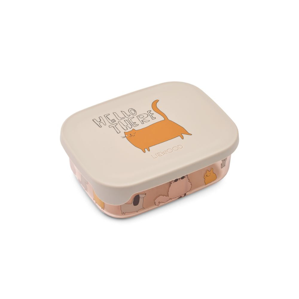 Liewood Lunchbox dla dzieci Arthur Cats and Dogs Sandy