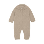 Huttelihut Kombinezon dla niemowlaka z kapturem Camel Melange