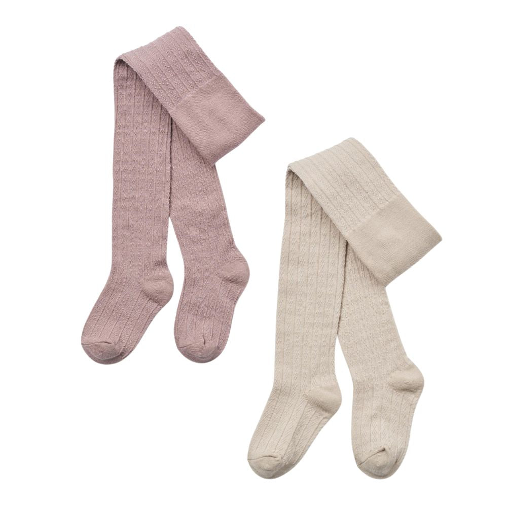 Wheat Rajstopy dla dziewczynki z koronką Karla Dry Rose 2 pary