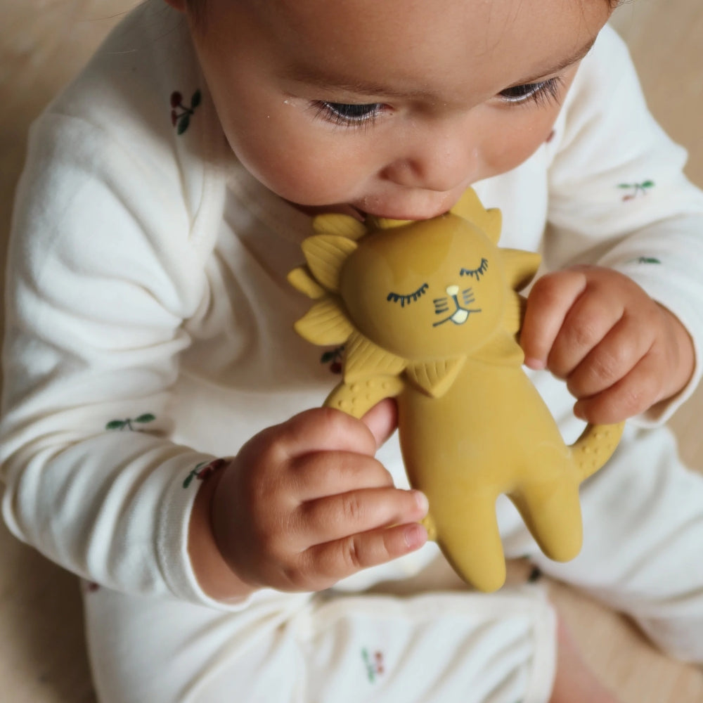 Konges slojd Gryzak dla niemowlaka Lion Mustard