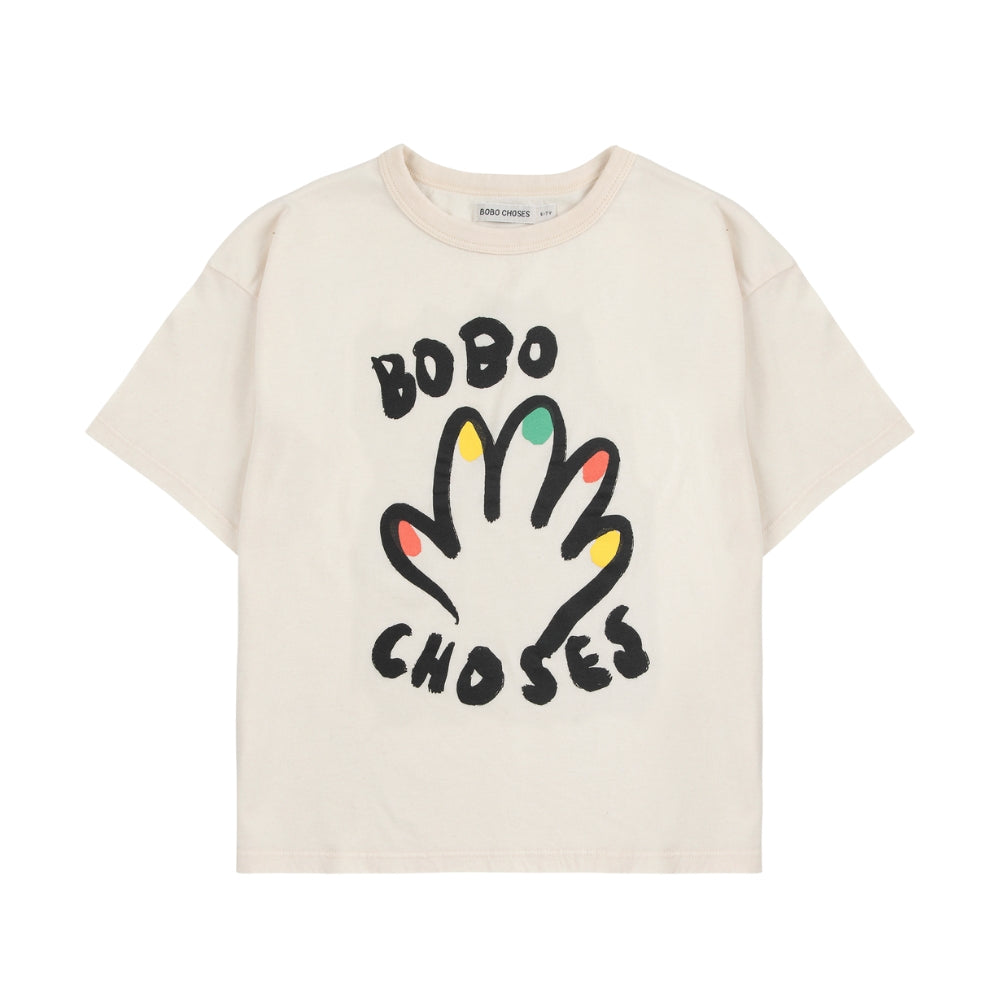 Bobo Choses Koszulka dla dzieci Have Fun Offwhite