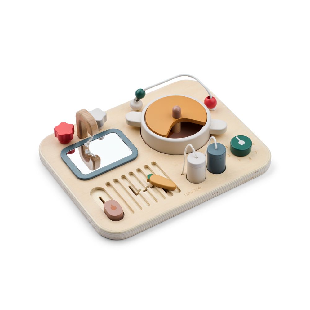 Liewood Tablica edukacyjna dla niemowląt Little Chef Magnus Sandy multi mix