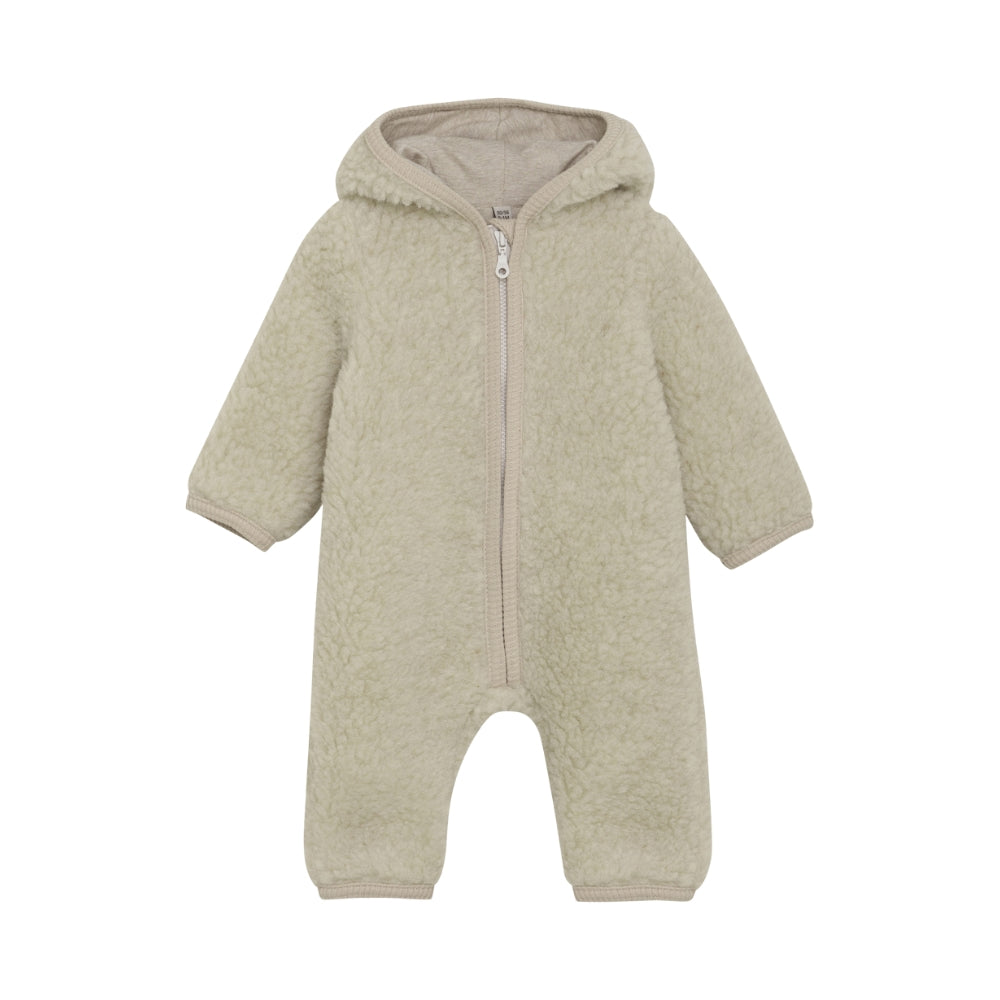 Huttelihut Kombinezon niemowlęcy z wełny Teddy Cement
