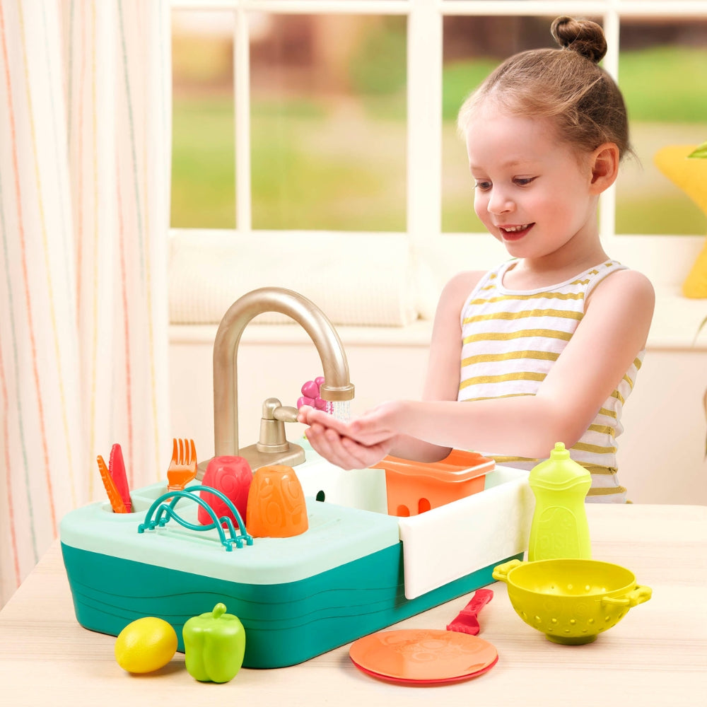 B.Toys Zlew kuchenny z działającym kranem i akcesoriami