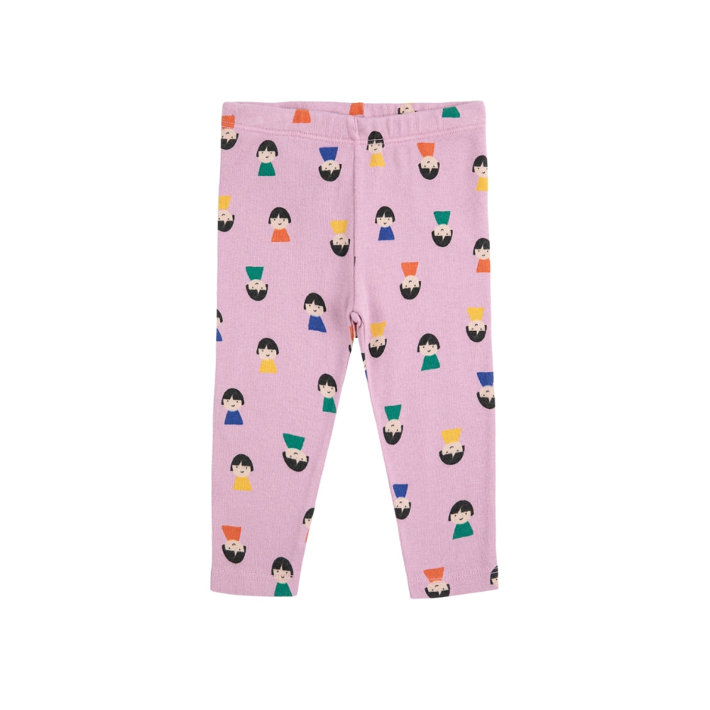 Bobo Choses Legginsy dla dziewczynki Pawns All Over Lavender