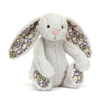 Jellycat Maskotka królik z kwiecistymi uszami Srebrny „bloom” 18 cm