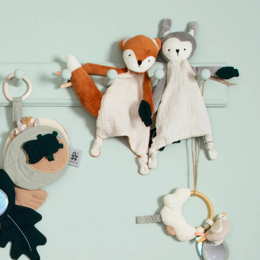 Sebra Przytulanka dla niemowlaka miękki kocyk Siggy