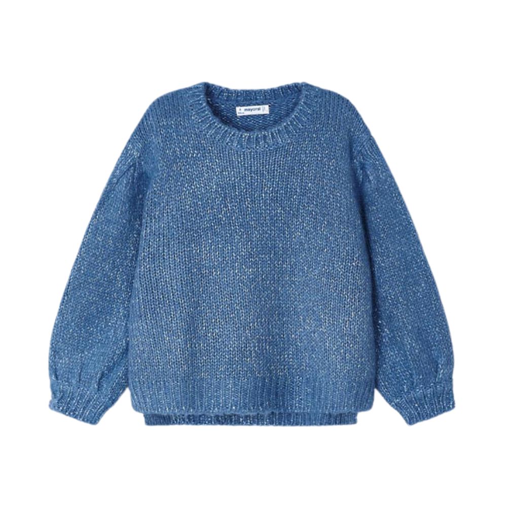 Mayoral Sweter dla dziewczynki niebieski 122 cm
