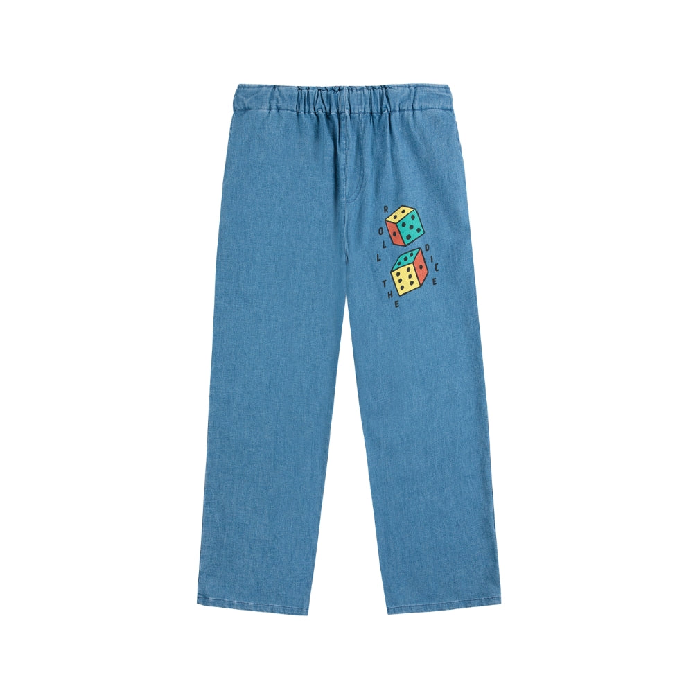 Bobo Choses Spodnie dla dzieci Roll the Dice Navy Blue