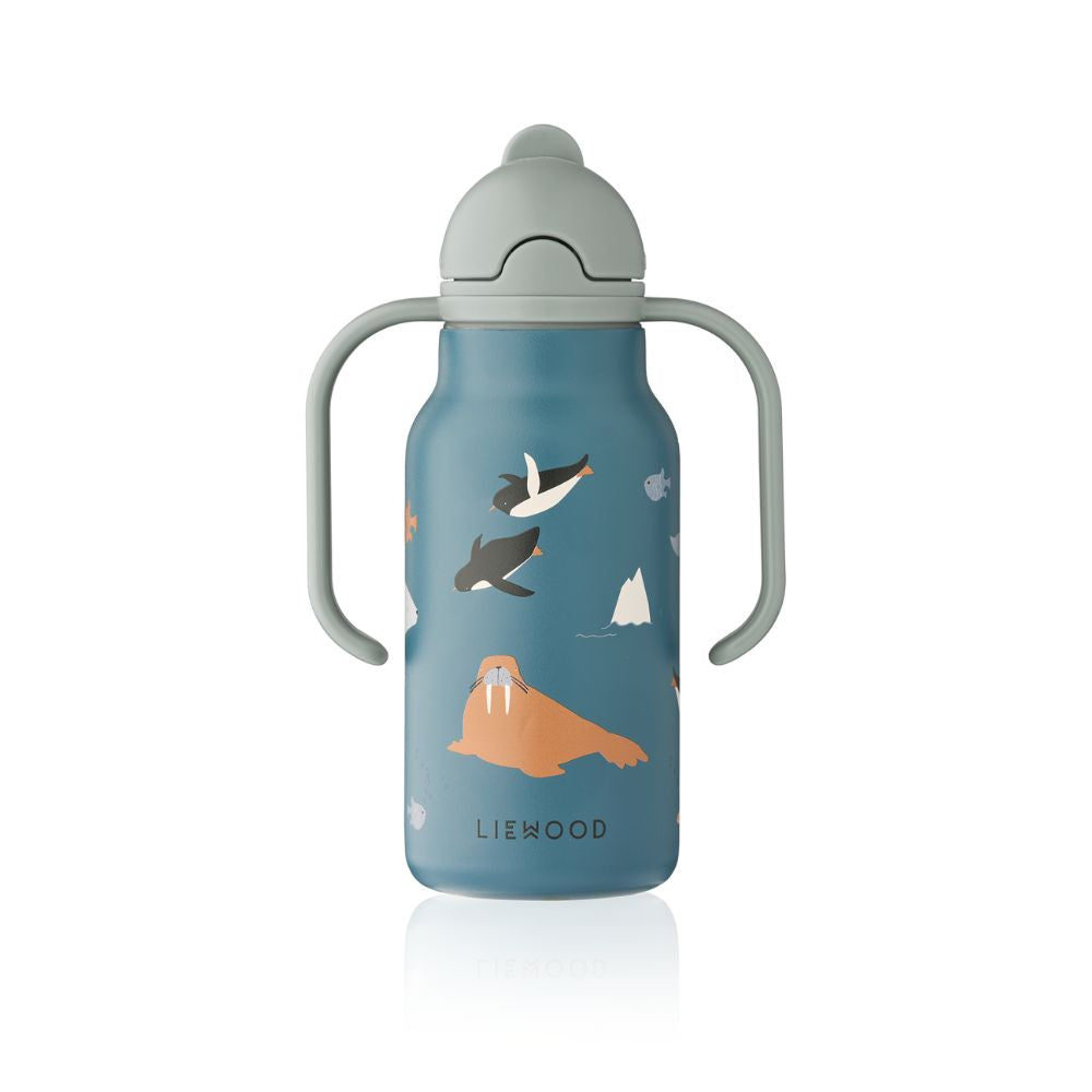 Liewood Bidon termiczny dla dzieci Kimmie 250 ml Arctic Sea Ocean view