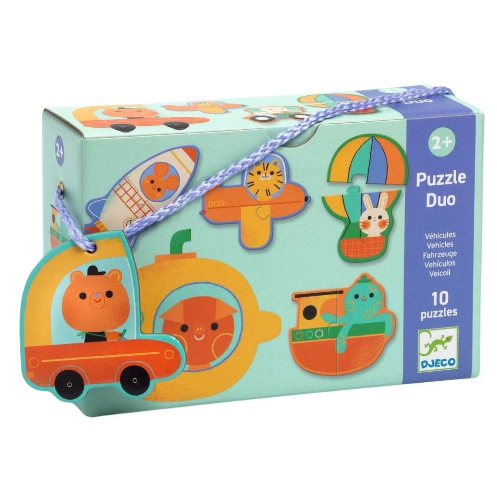 Djeco Puzzle dla dzieci duo Pojazdy