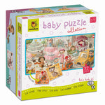 Ludattica Dwustronne puzzle dla dzieci Miasto