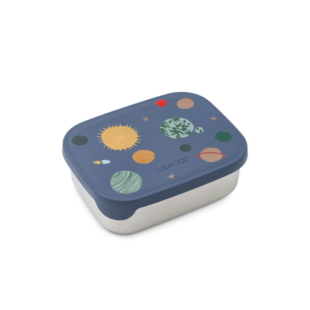 Liewood Lunchbox dla dzieci Arthur Berry Universe Classic navy