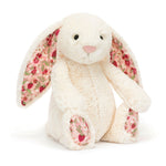 Jellycat Maskotka królik z kwiecistymi uszami Kremowy „berry” 31 cm
