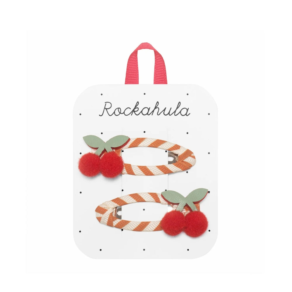 Rockahula Spinki dla dziewczynki Stripy Cherry