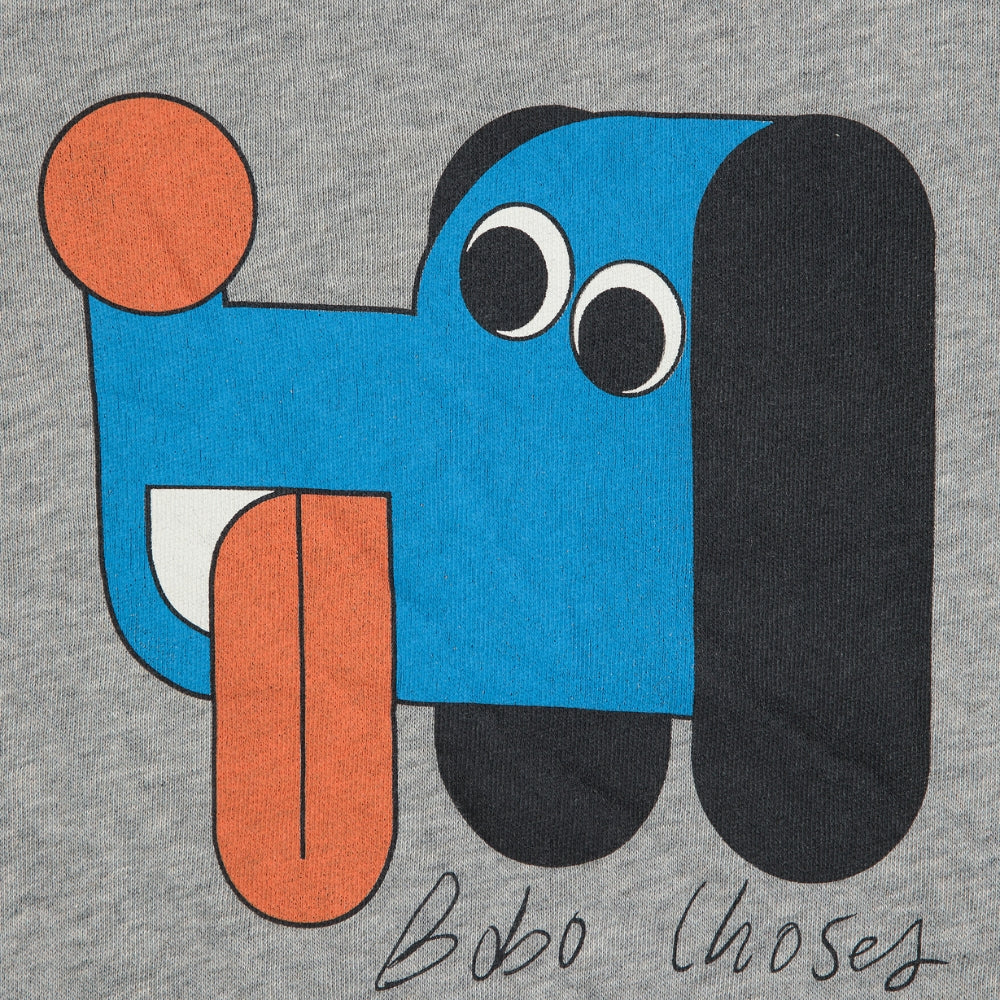 Bobo Choses Bluza dziecięca Doggy Mate Heather Grey