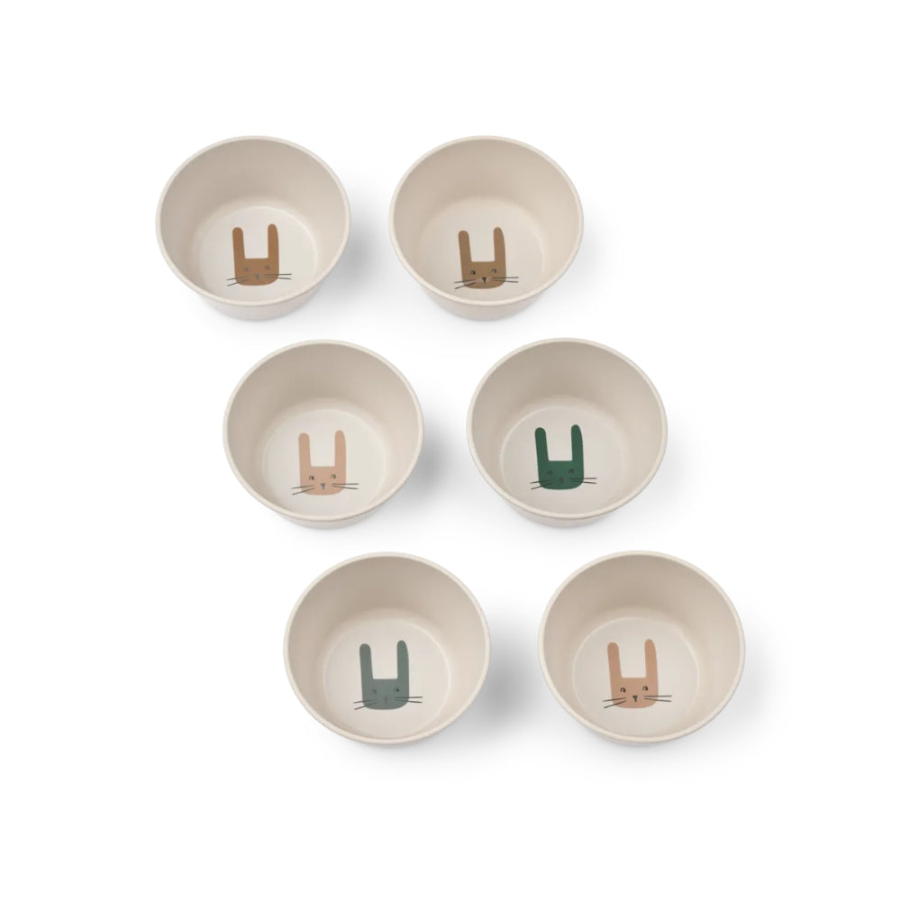 Liewood Miseczki dla dzieci Cees 6-Pack Bunny Sandy