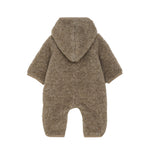 Huttelihut Kombinezon niemowlęcy z wełny Teddy Camel Melange