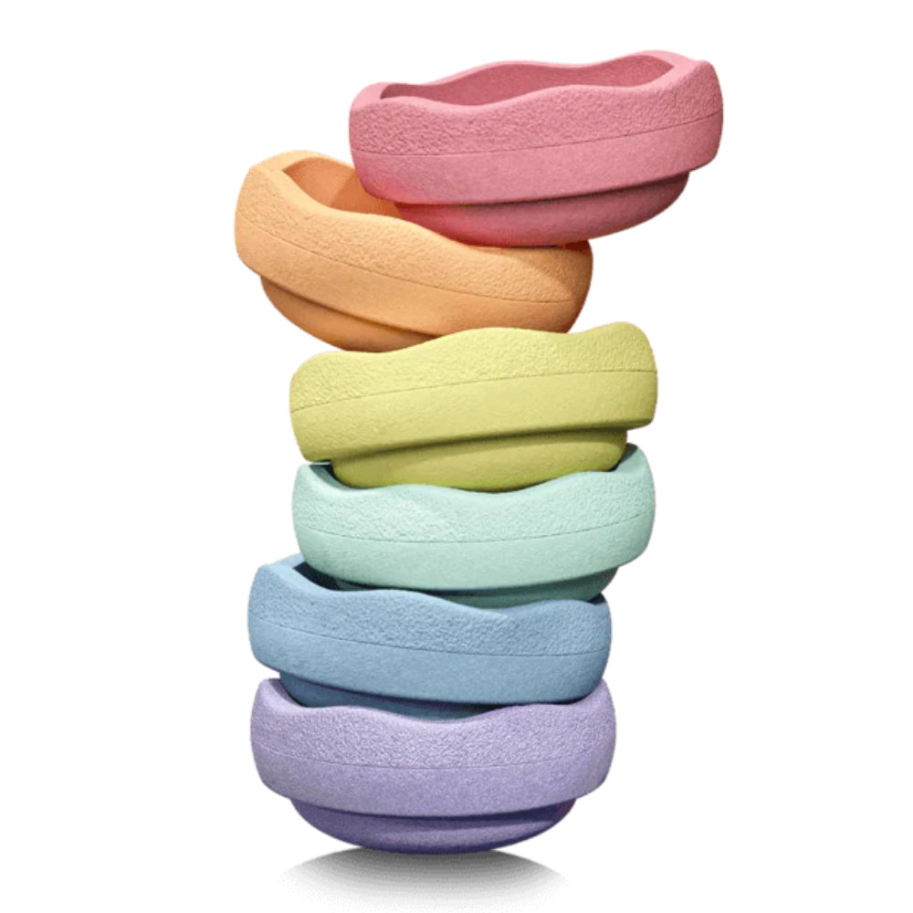 Stapelstein Zabawka ruchowa Dysk do balansowania Original Mini Rainbow Pastel