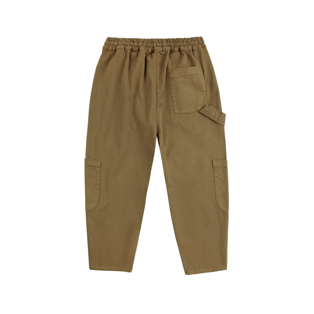 Bobo Choses Spodnie cargo Tic Tac Toe Khaki