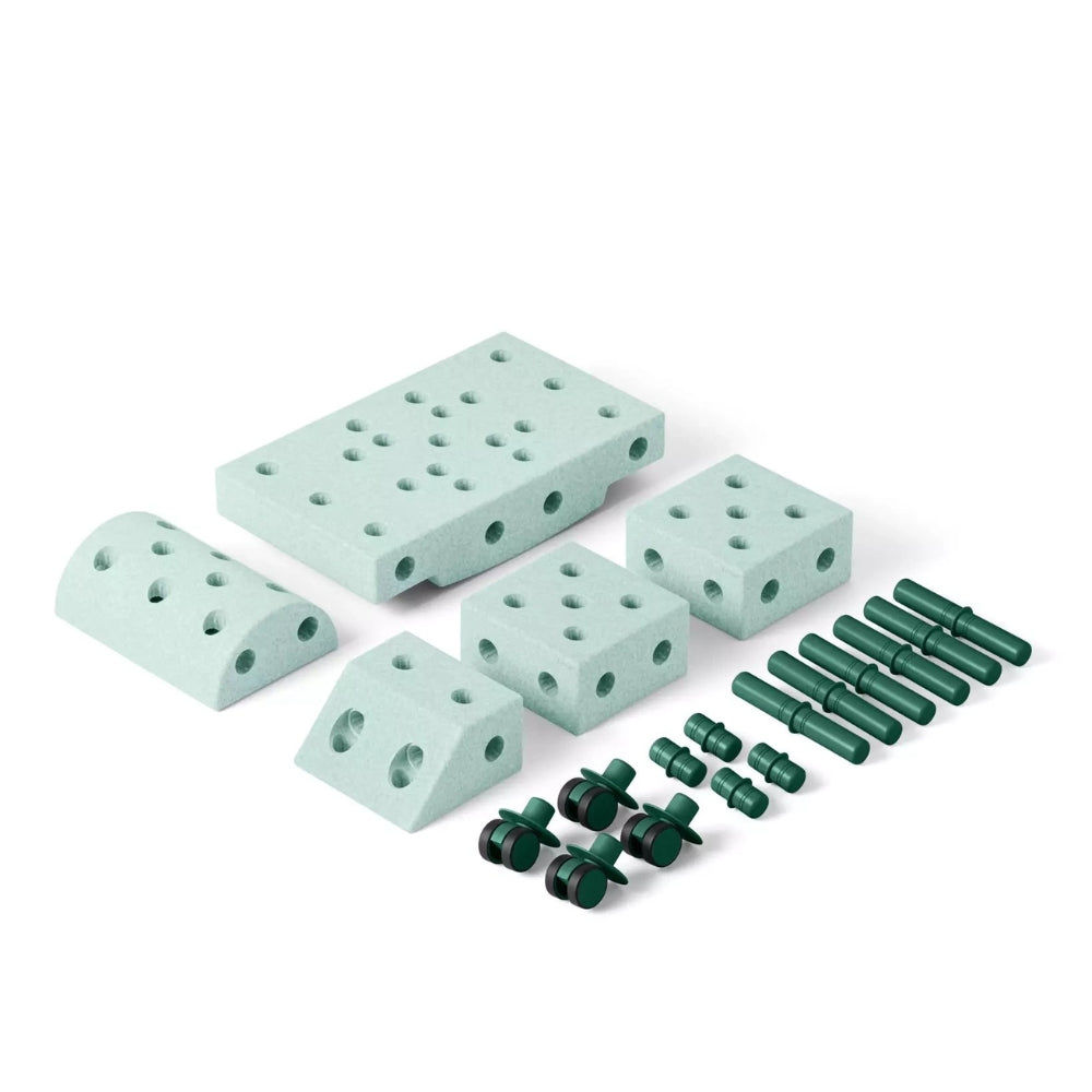 MODU Klocki konstrukcyjne dla dzieci Zestaw Explorer Set Ocean Mint / Forest Green