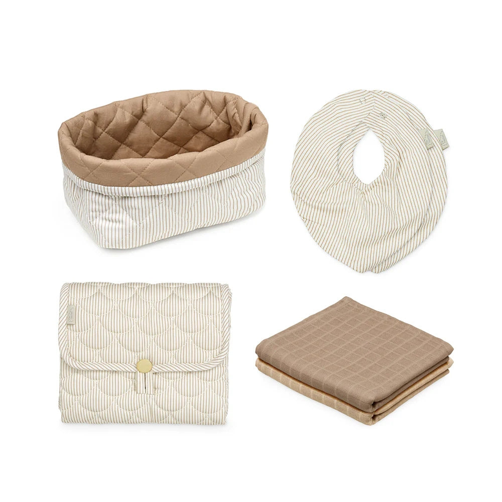 Cam Cam Copenhagen Akcesoria dla niemowlaka Classic Stripes Camel