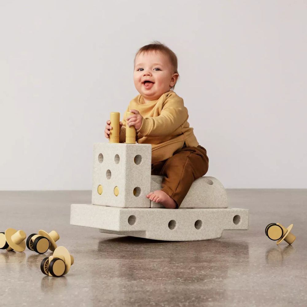 Modu Klocki konstrukcyjne dla dzieci Curiosity set Sand Grey / Honey Yellow
