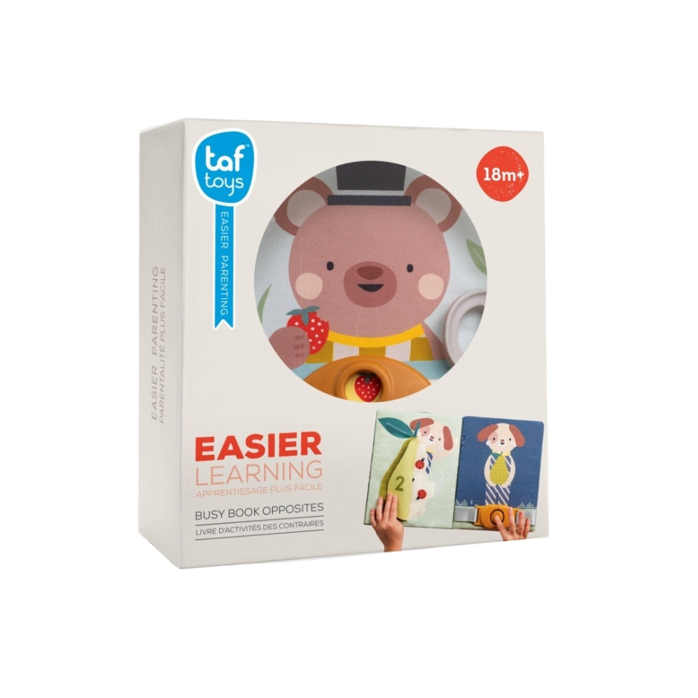 Taf Toys Książeczka dla niemowlaka Przeciwieństwa Fantasy Busy Book