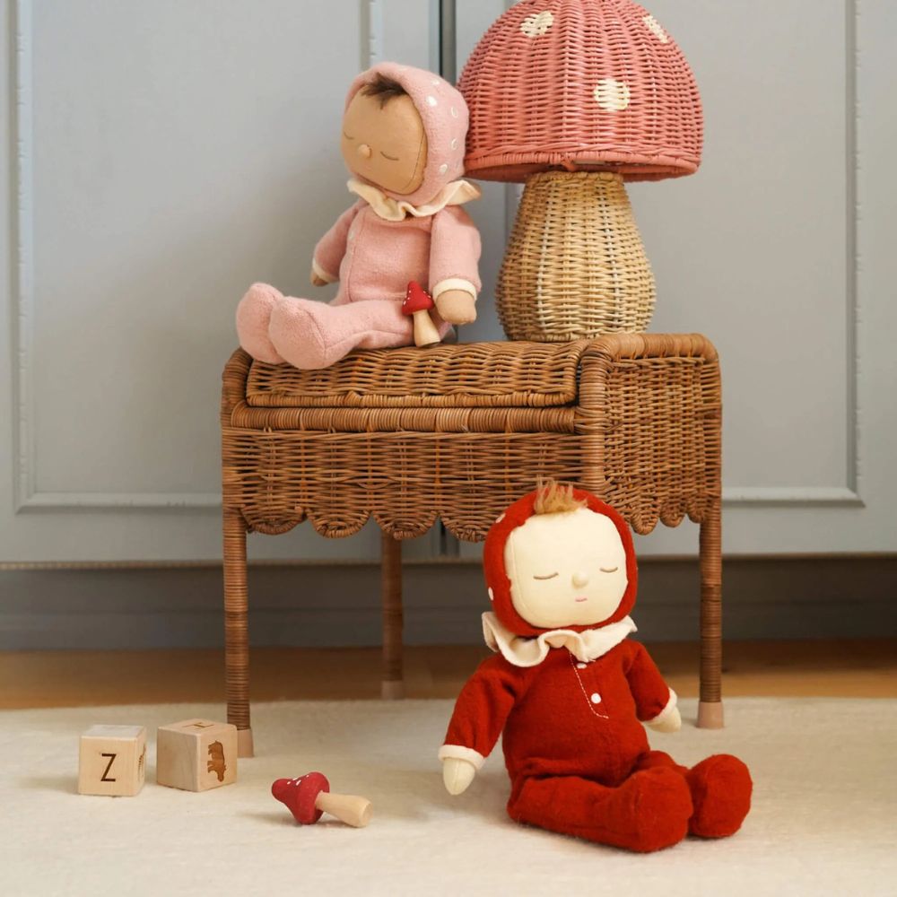 Olli Ella Maskotka dla dziecka Dozy Dinkums Toadstool Pip Pink