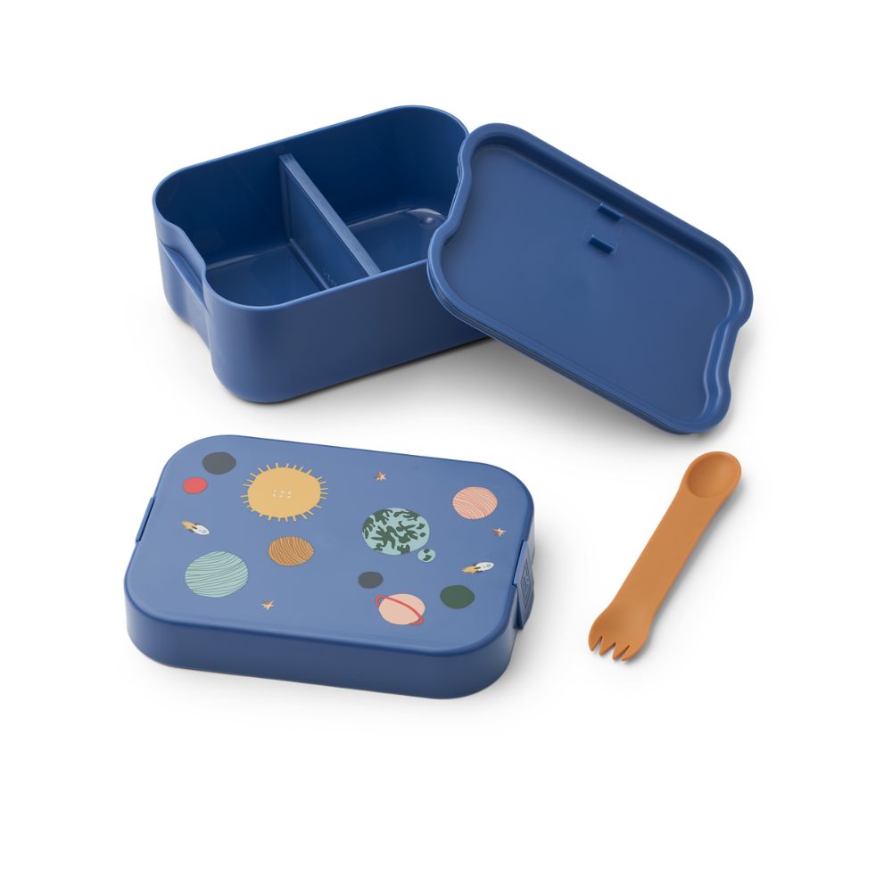 Liewood Zestaw lunchbox i butelka na wodę Yang Tritan Universe Classic navy