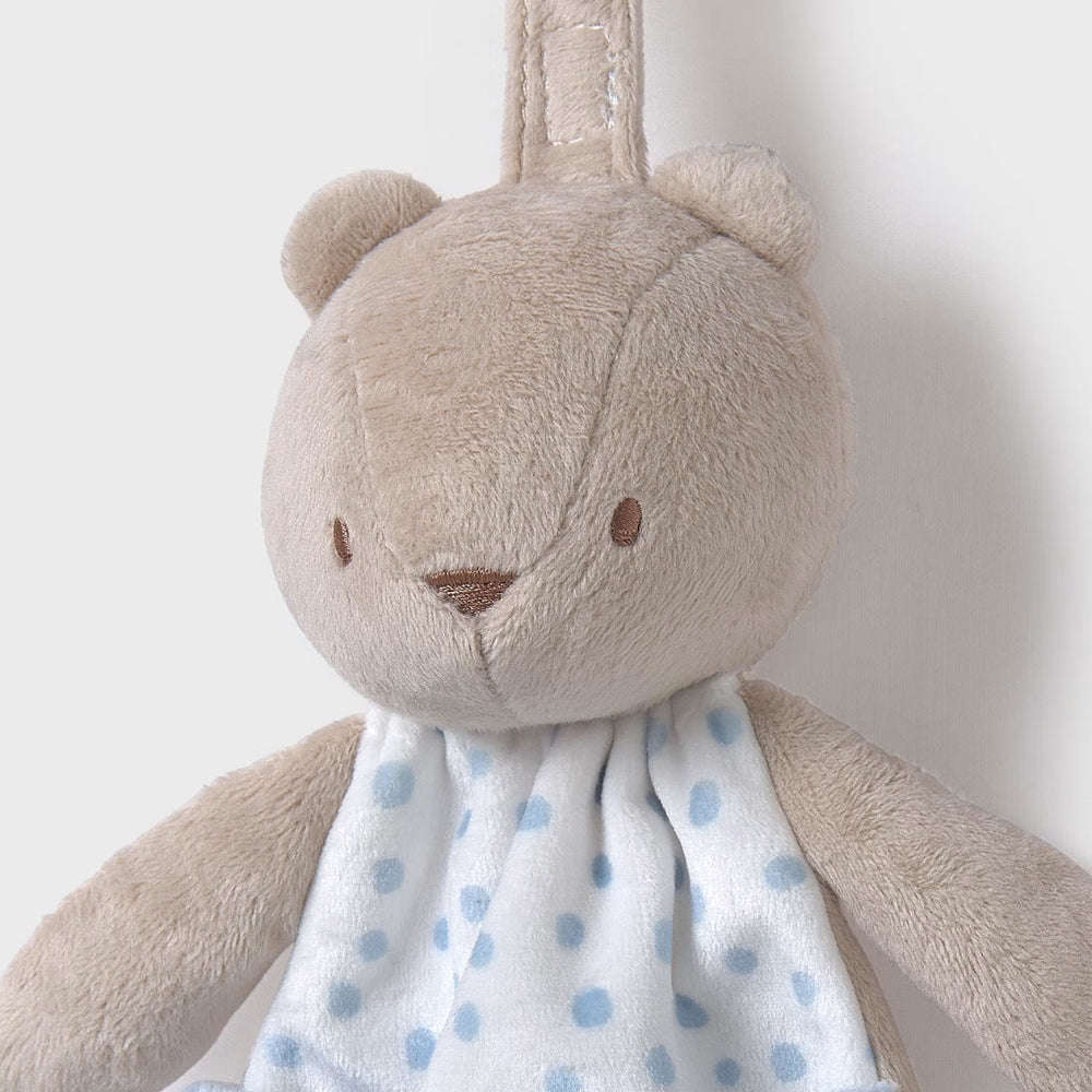 Mayoral Przytulanka dla niemowlaka szmatka Miś Błękitny