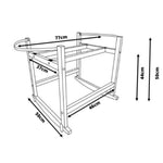 Ahojbaby Kołyska do kosza mojżesza Rockingbaby naturalna