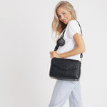 JOISSY Torebka dla Mamy i organizer do wózka 2w1 MIDI black/gun metal