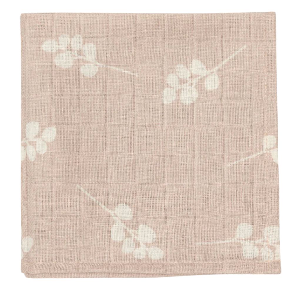 Jollein Pieluszki muślinowe dla noworodka Twig Wild Rose - 3 sztuki