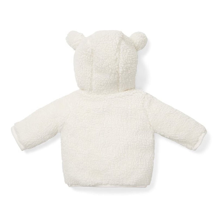Little Dutch Zapinana bluza z kapturem Teddy Baby Bunny Off White rozmiar 86
