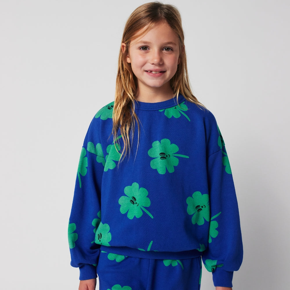 Bobo Choses Bluza dla dzieci Lucky Clover all over Blue