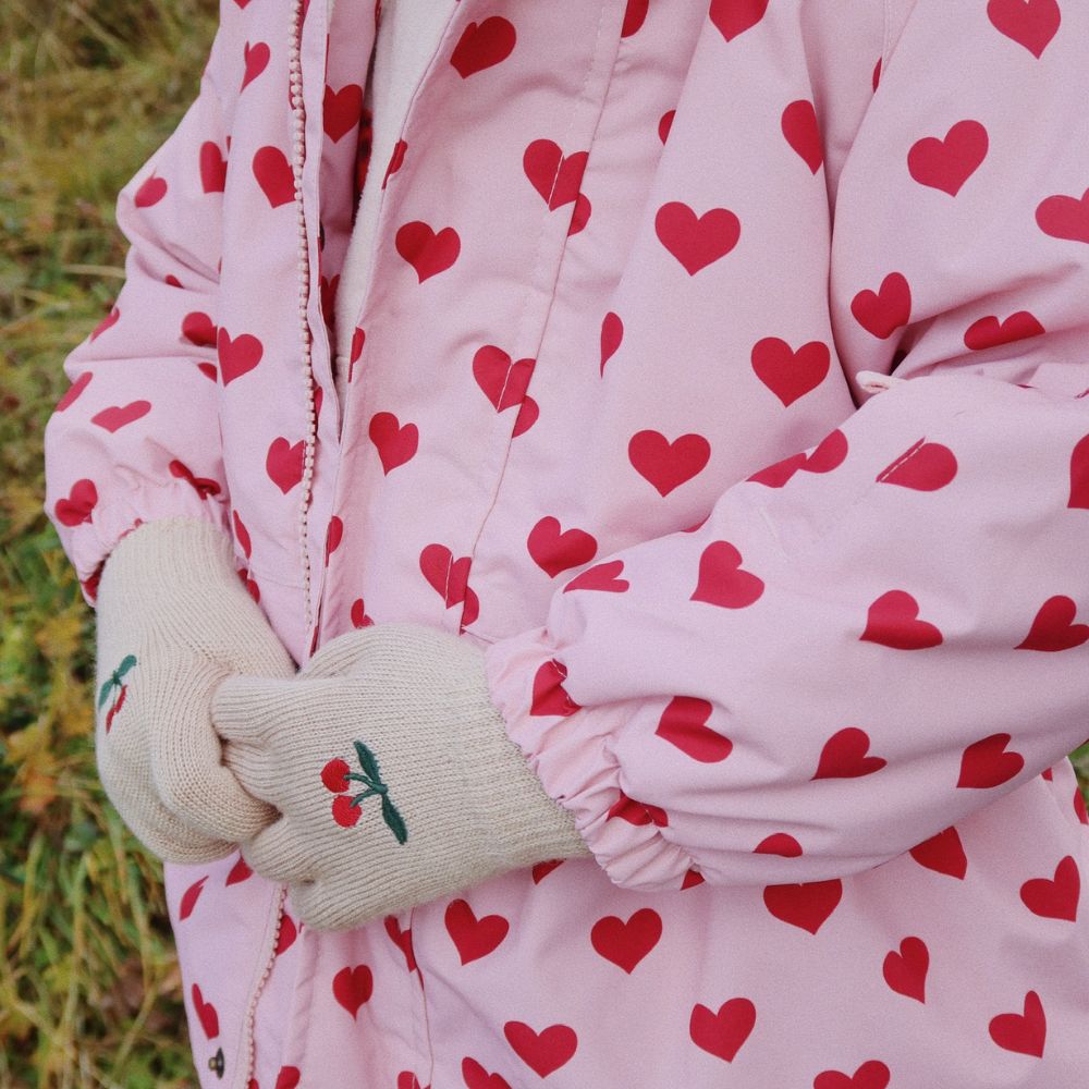 Konges Slojd Rękawiczki dziecięce Cherry Stripe