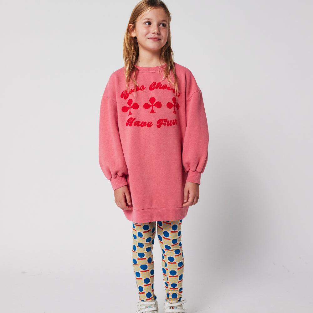 Bobo Choses Legginsy dla dziewczynki Geometric Scacs all over Offwhite