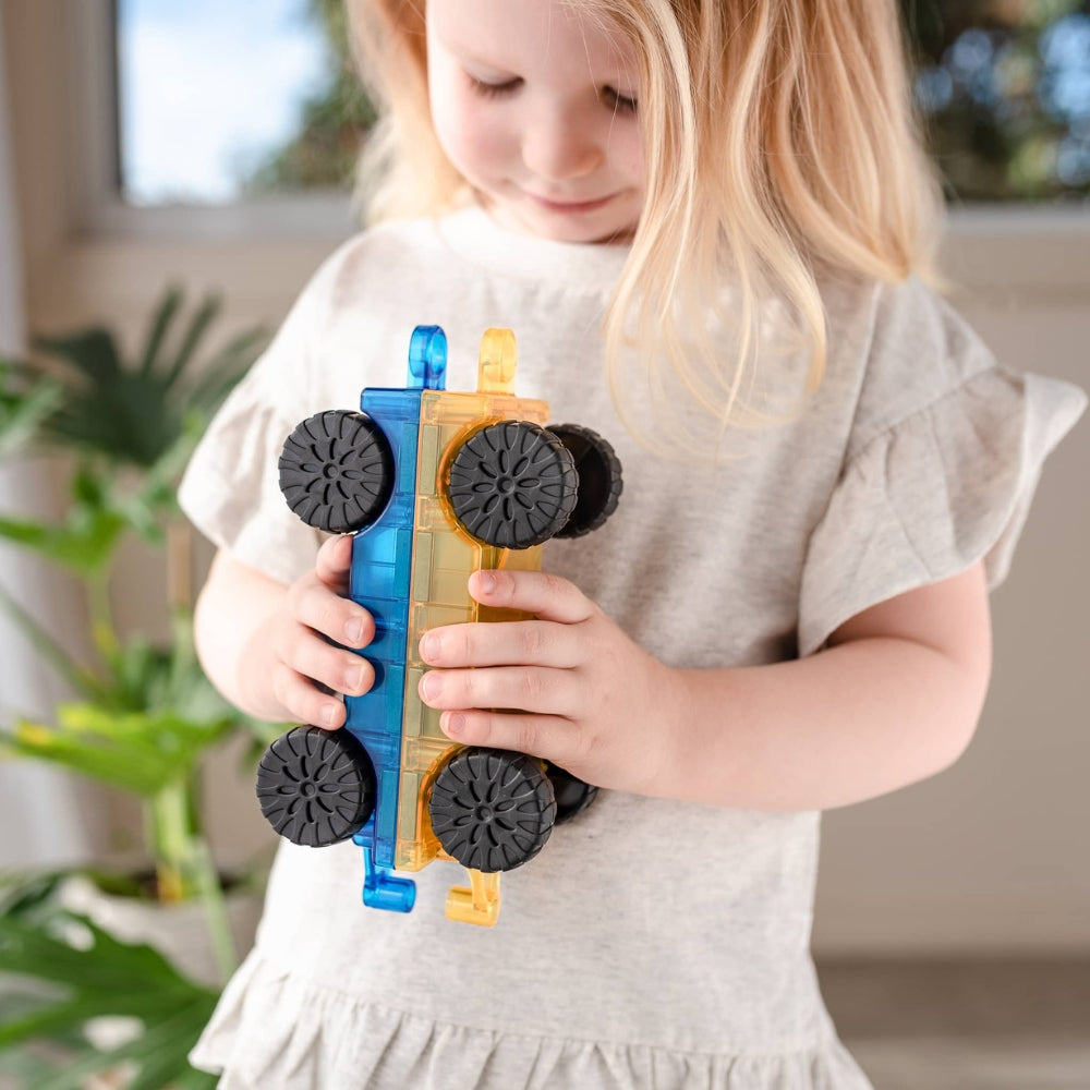Connetix Klocki magnetyczne dla dzieci Rainbow Car Pack 2el.