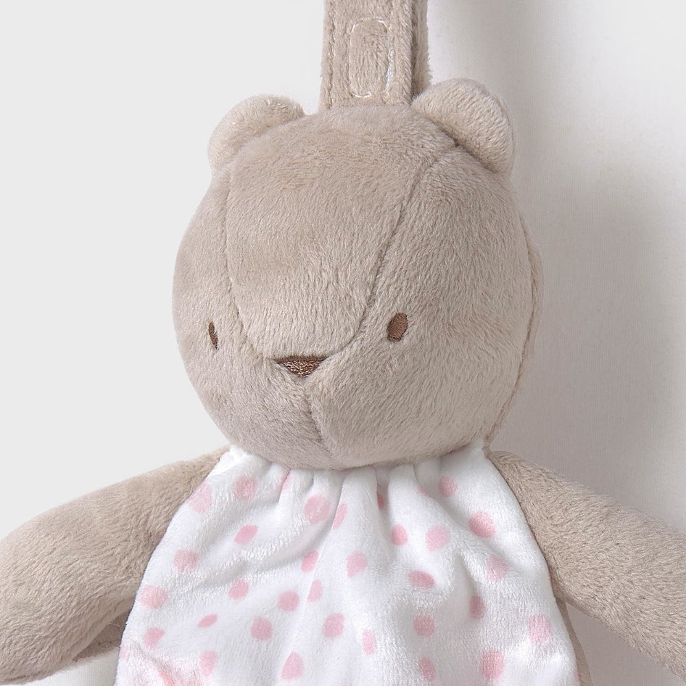 Mayoral Urocza przytulanka dla niemowlaka szmatka Miś Róż baby