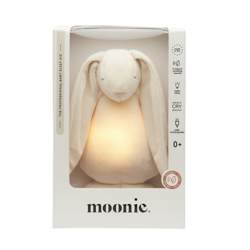 Moonie Szumiący Króliczek 2.0 z lampką Cream