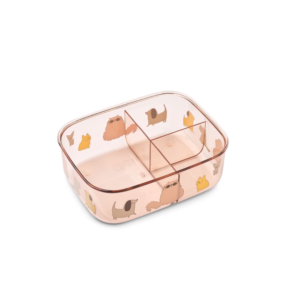 Liewood Lunchbox dla dzieci Arthur Cats and Dogs Sandy